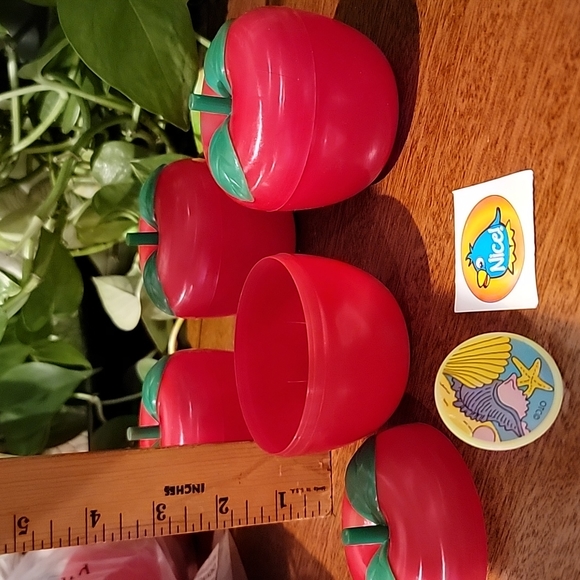 Bobbing for Apple plastic Red Apples 🍎  24 ct Party Fun Toy - Picture 5 of 8